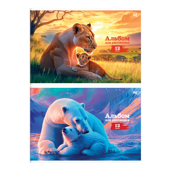 Альбом для рис 12л А4 "Кубомир" 100г/м2, скоба 63445 Erich Krause