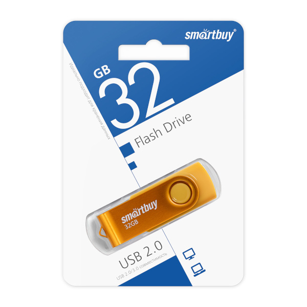 Память Flash Drive 32Gb Smartbuy Clue, черный SB32GBCLU-K3
