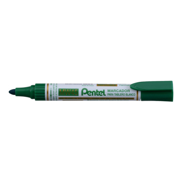 Маркер для доски 2мм, пулевид., зеленый, пластик. корп. MW45DD-3 Pentel