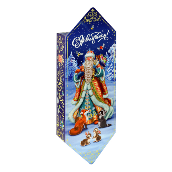 Коробка-конфета 25*13*6,5см "Дед Мороз и ёлочка" ПП-6532 Миленд