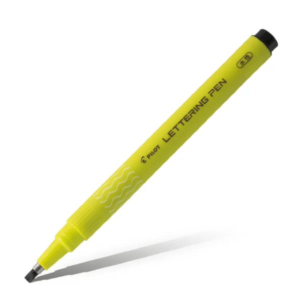 Ручка капиллярная 3мм, черный, корп. салат. "Lettering Pen" SWN-DRL-30 (B) Pilot