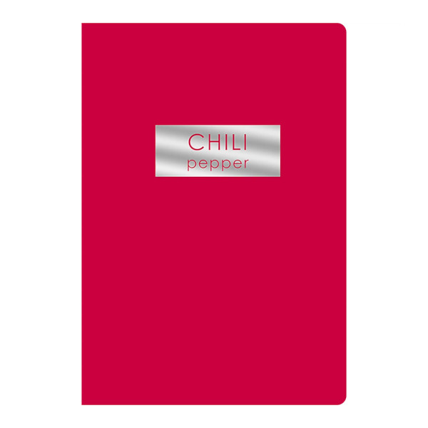 Блокнот А5- 48л "Chili Pepper" клетка, скоба, мягк.обл., картон, красный ТКФ489253 Listoff