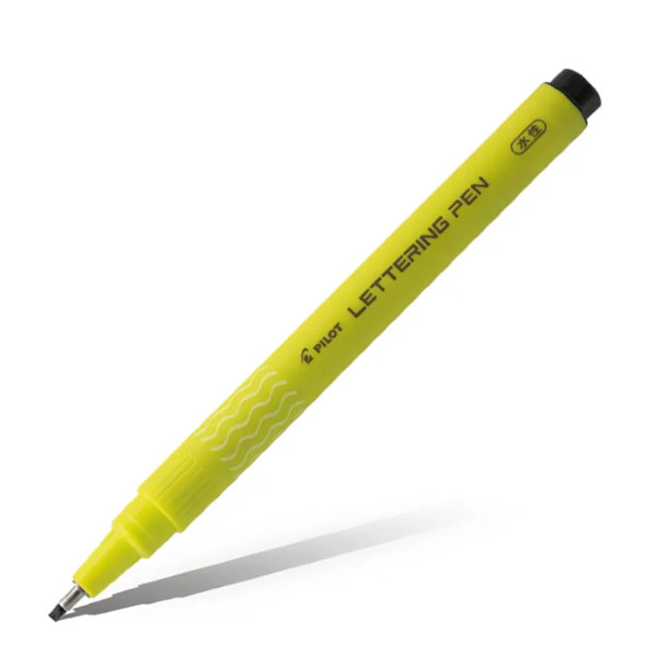 Ручка капиллярная 2мм, черный, корп. салат. "Lettering Pen" SWN-DRL-20 (B) Pilot