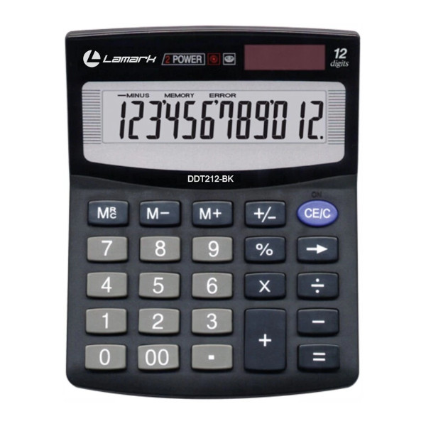 Калькулятор LAMARK DDT436-BK (черный) настольный, 16р