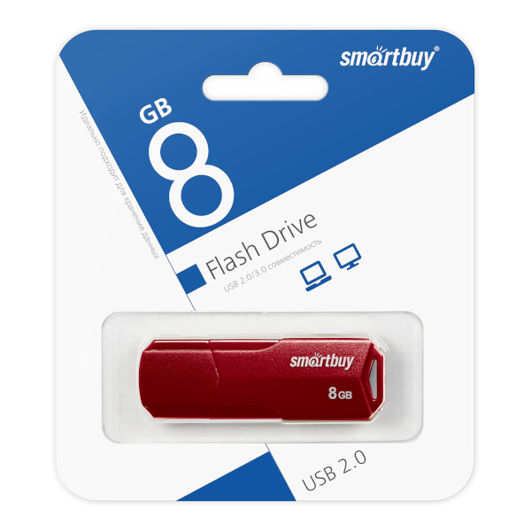 Память Flash Drive 8Gb USB 2.0  Silicon Power Ultima U03 белый SP008GBUF2U03V1W